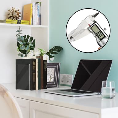 Bookend Acrylic 4 kpl, läpinäkyvä, uudelleenkäytettävä kirjateline, kirjateline koulutoimiston kirjaston makuuhuoneen pöytään Läpinäkyvä
