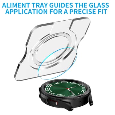 Karkaistu lasi näytönsuoja Samsung Galaxy Watch 6:lle 40 mm