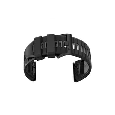 Silikoni kellohihna Garmin Fenix -sarjalle Musta + harmaa
