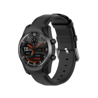 Silikoninen kellohihna Ticwatch GTX/Pro:lle Musta