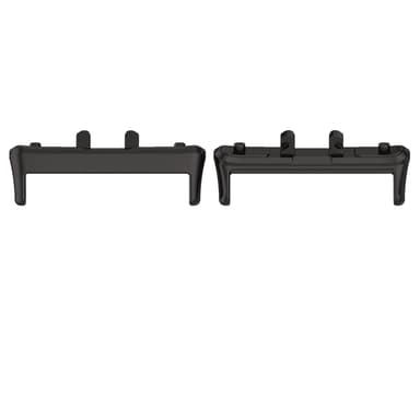18 mm kellon rannekkeen liitinsovitin Samsung Galaxy Fit 3:lle Musta