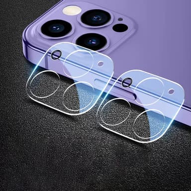 Täysi peittävä kirkas HD-kameran linssisuoja (3 pakkaus) iPhone 16 Pro/16 ProMax