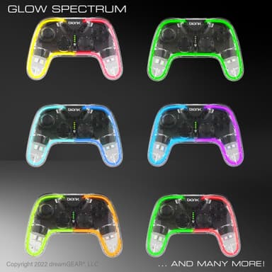 Bionik Neoglow Nintendo Switch langaton peliohjain