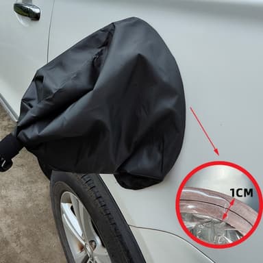Magneettinen vedenpitävä suoja sähköautojen latauspistorasioihin Musta