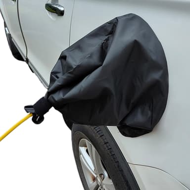 Magneettinen vedenpitävä suoja sähköautojen latauspistorasioihin Musta