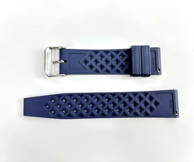 Sininen kellohihna Tissot Omegalle Sininen 22mm