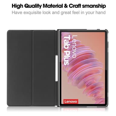 SKALO Lenovo Tab Plus 11.5"" Duofold PU-Nahkakotelo - Sininen