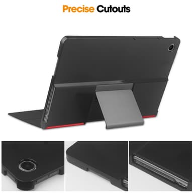 SKALO Lenovo Tab Plus 11.5"" Duofold PU-Nahkakotelo - Punainen