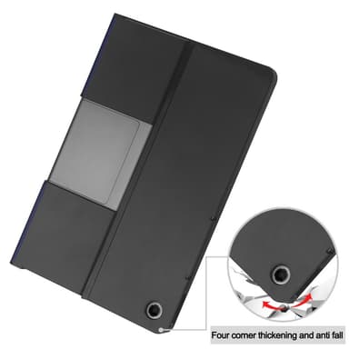 SKALO Lenovo Tab Plus 11.5"" Duofold PU-Nahkakotelo - Sininen