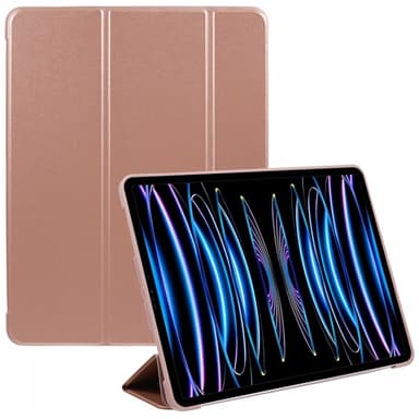 SKALO iPad Pro 12.9 (Gen 4/5/6) Trifold Suojakotelo - Ruusukulta
