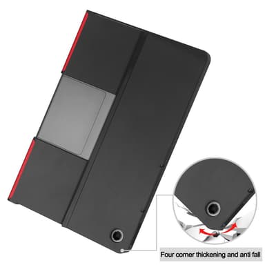 SKALO Lenovo Tab Plus 11.5"" Duofold PU-Nahkakotelo - Punainen