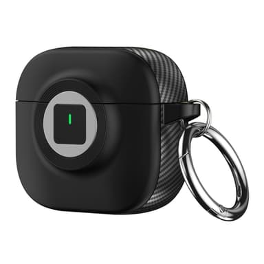 SKALO AirPods 4 Hiilikuitu Kameran Kotelo Kotelo - Musta