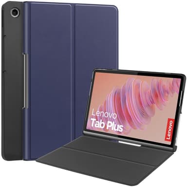 SKALO Lenovo Tab Plus 11.5"" Duofold PU-Nahkakotelo - Sininen