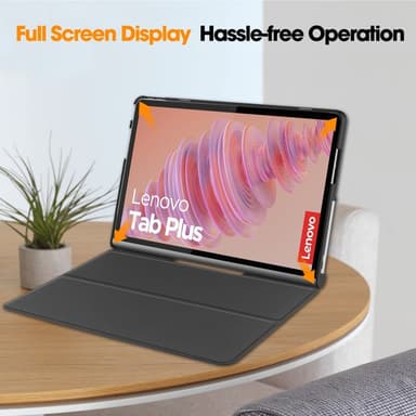 SKALO Lenovo Tab Plus 11.5"" Duofold PU-Nahkakotelo - Sininen
