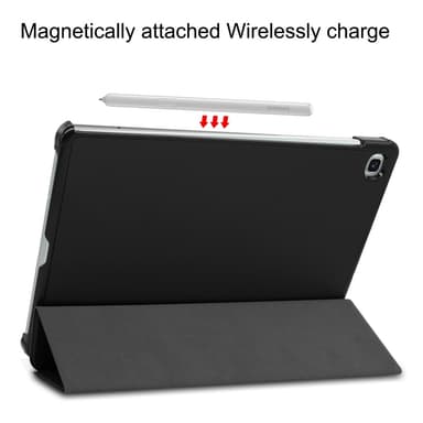 SKALO Samsung Tab S6 Lite Trifold Suojakotelo - Musta