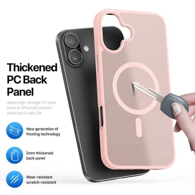 DUX DUCIS iPhone 16 Yind Series Matta viimeistely Suojakuori - Pinkki