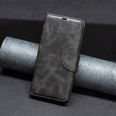 SKALO Motorola Moto G54 5G Lompakkokotelo PU-nahkaa - Musta