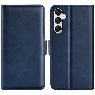 SKALO Samsung A25 5G Premium Wallet Lompakkokotelo - Sininen