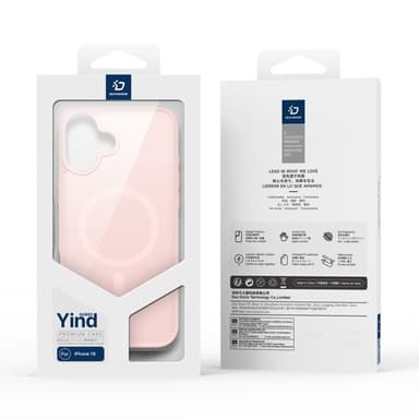 DUX DUCIS iPhone 16 Yind Series Matta viimeistely Suojakuori - Pinkki