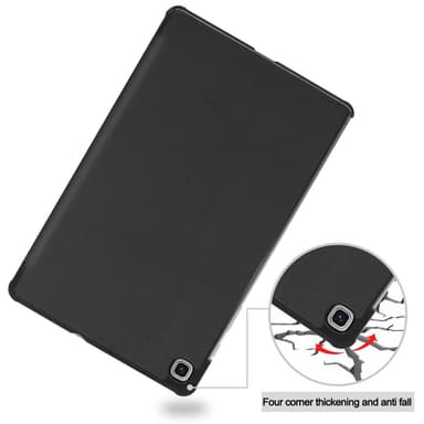 SKALO Samsung Tab S6 Lite Trifold Suojakotelo - Musta