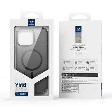 DUX DUCIS iPhone 16 Pro Max Yind Series Matta viimeistely Suojakuori - Musta
