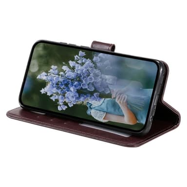 SKALO Motorola Moto G52 Mandala lompakkokotelo - Ruskea
