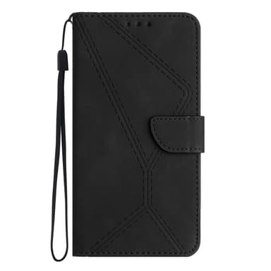 SKALO OnePlus Nord 4 Kohokuvioitu PU Nahka Lompakkokotelo - Musta