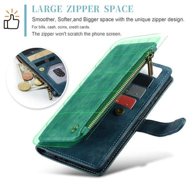 CaseMe Samsung A34 5G CaseMe Big Wallet Lompakkokotelo - Sininen