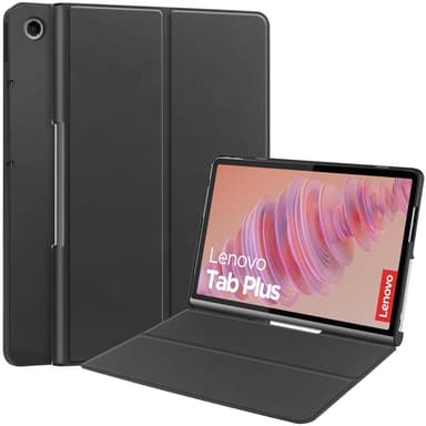 SKALO Lenovo Tab Plus 11.5"" Duofold PU-Nahkakotelo - Musta
