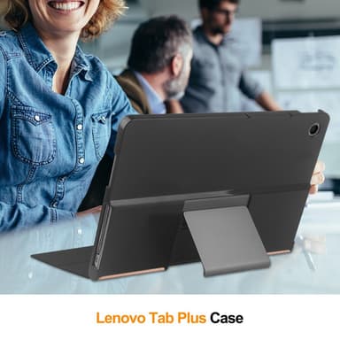 SKALO Lenovo Tab Plus 11.5"" Duofold PU-Nahkakotelo - Ruusukulta