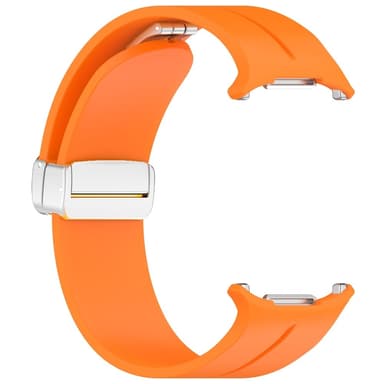 SKALO Silikoniranneke metallisolki Samsung Watch Ultra 47mm - Oranssi