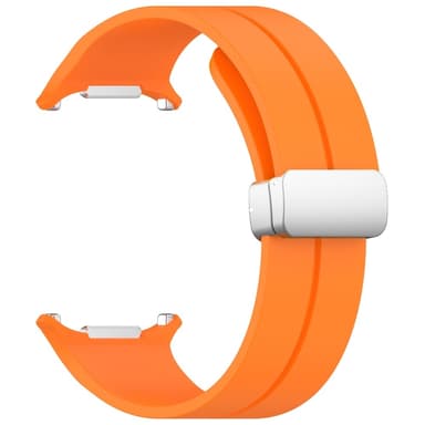 SKALO Silikoniranneke metallisolki Samsung Watch Ultra 47mm - Oranssi
