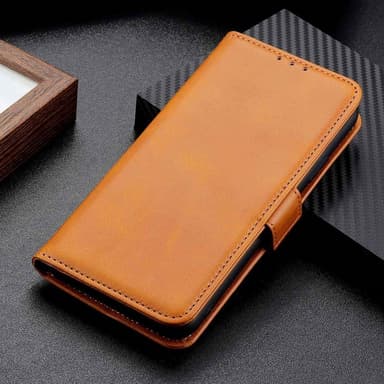 SKALO OnePlus Nord 3 5G / Ace 2V Premium Wallet Lompakkokotelo - Vaaleanruskea