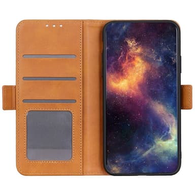 SKALO OnePlus Nord 3 5G / Ace 2V Premium Wallet Lompakkokotelo - Vaaleanruskea