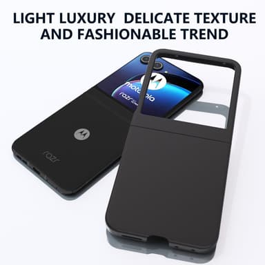 SKALO Motorola Razr 50 5G Skin-touch Fold Suojakuori - Musta
