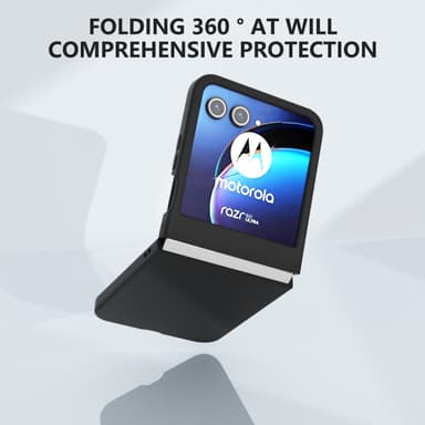 SKALO Motorola Razr 50 5G Skin-touch Fold Suojakuori - Musta