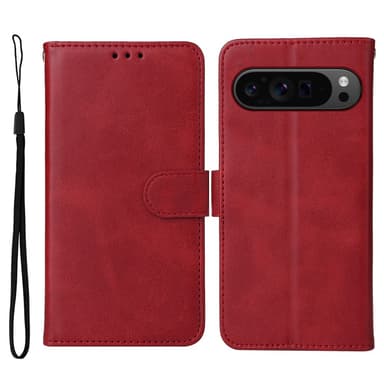 SKALO Google Pixel 9 Pro XL PU-nahkainen Lompakkokotelo - Punainen