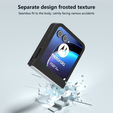 SKALO Motorola Razr 50 5G Skin-touch Fold Suojakuori - Musta