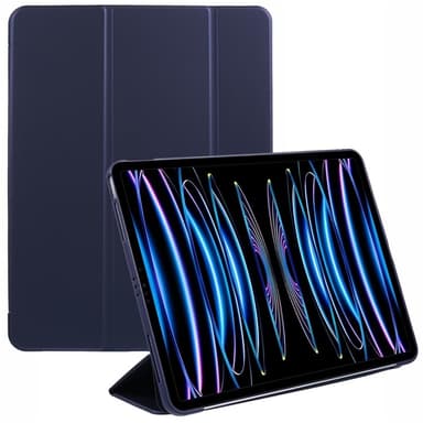 SKALO iPad Pro 12.9 (Gen 4/5/6) Trifold Suojakotelo - Tummansininen