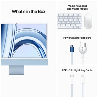 iMac 24" M3 8/8/256 (sininen)