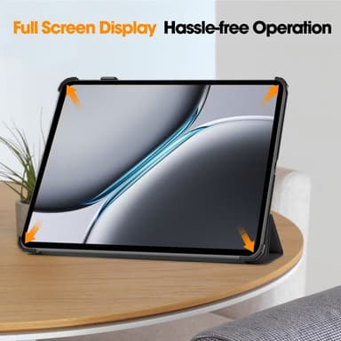 SKALO OnePlus Pad 2 Trifold Suojakotelo - Musta