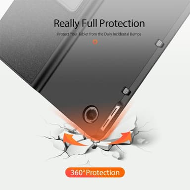 DUX DUCIS Lenovo Tab Plus 11.5"" DOMO Series Trifold Suojakotelo - Musta