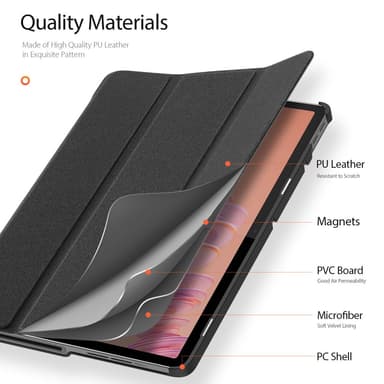 DUX DUCIS Lenovo Tab Plus 11.5"" DOMO Series Trifold Suojakotelo - Musta