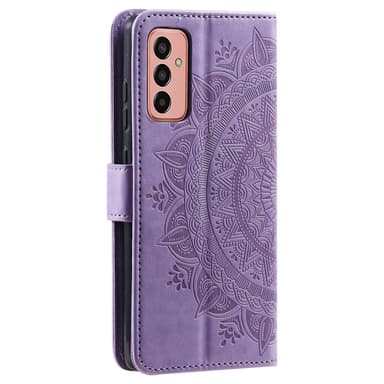SKALO Samsung A14 4G/5G Mandala lompakkokotelo - Violetti