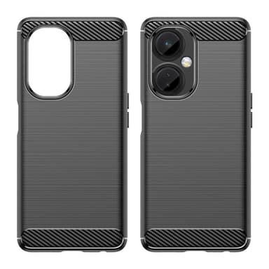 SKALO OnePlus Nord CE 3 Lite 5G Armor Carbon Iskunkestävä TPU suojakuori - Musta