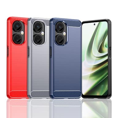 SKALO OnePlus Nord CE 3 Lite 5G Armor Carbon Iskunkestävä TPU suojakuori - Musta