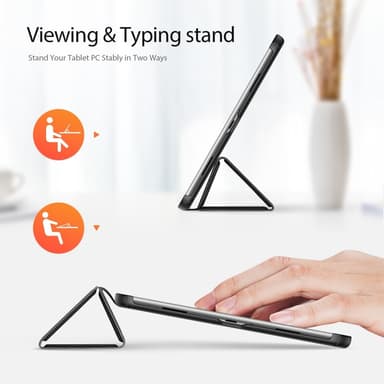 DUX DUCIS OnePlus Pad 2 DOMO Series Trifold Suojakotelo - Musta