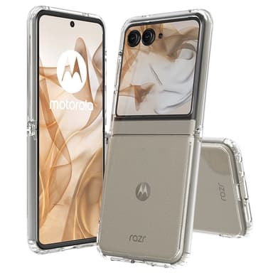 SKALO Motorola Razr 50 5G TPU Clear Hybridi Suojakuori - Läpinäkyvä