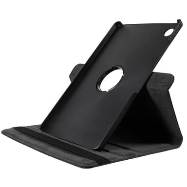 SKALO Samsung Tab A9+ 360 Litchi Suojakotelo - Musta