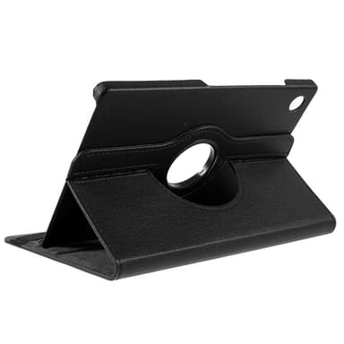 SKALO Samsung Tab A9+ 360 Litchi Suojakotelo - Musta